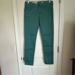 Pilcro And The Letterpress Women’s Teal Stretch Skinny Pants - Size 27
